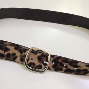 Leopard print fur belt 🐆